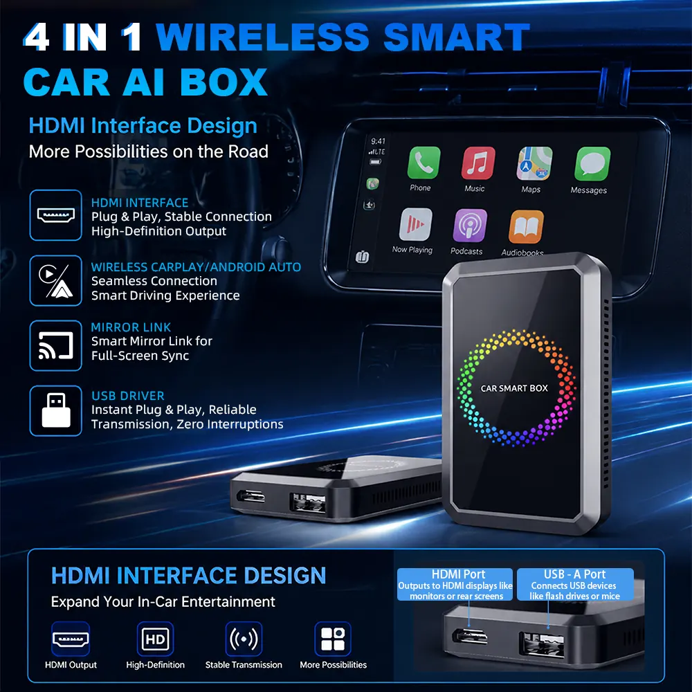 CA-50 Wireless CarPlay AI Box — product photo 5 of 22