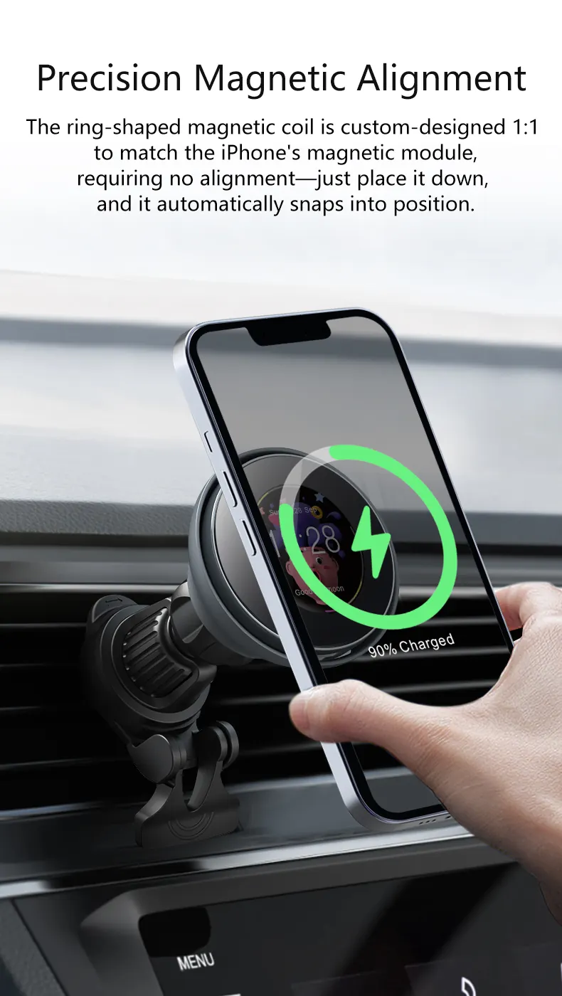 M9Pro MagSafe Wireless Car Mount — product photo 11 of 15